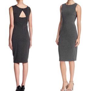 Cupcakes & Cashmere Womens Grey Contemporary Sheath Dress Size Small